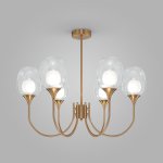 Подвесная люстра Eurosvet 70217/6 латунь Spritz