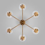 Подвесная люстра Eurosvet 70217/6 латунь Spritz