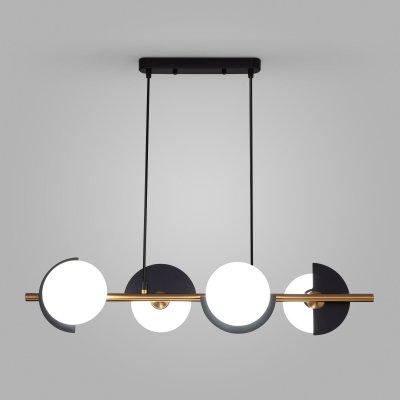 Подвесная люстра Eurosvet 70149/4 черный/латунь Moity Подвесная люстра Eurosvet 70149/4 черный/латунь Moity