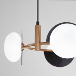 Люстра Eurosvet 70150/4 черный/латунь Moity