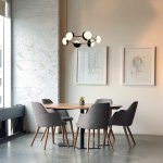 Люстра Eurosvet 70150/6 черный/латунь Moity