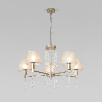 Подвесная люстра Eurosvet 60148/5 матовое золото Charuel