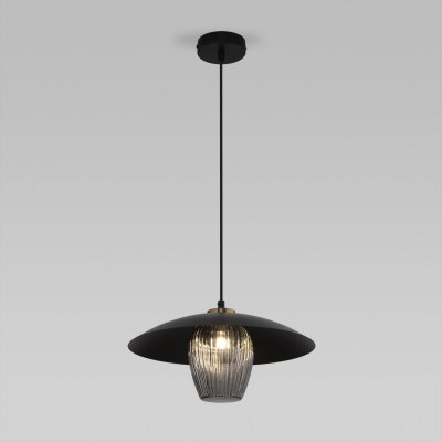 Подвесная люстра Eurosvet 50259/1 черный/дымчатый Kamari Подвесная люстра Eurosvet 50259/1 черный/дымчатый Kamari