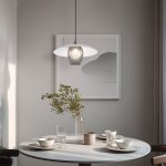 Подвесная люстра Eurosvet 50259/1 белый/дымчатый Kamari