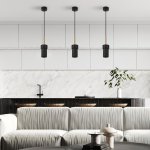 Подвесная люстра Eurosvet 50264/1 черный Pebble