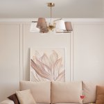 Потолочный светильник Eurosvet 60149/6 латунь Ozark