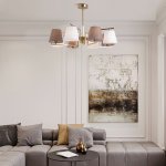 Потолочный светильник Eurosvet 60149/8 латунь Ozark