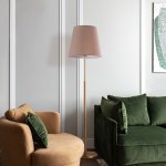 Торшер напольный Eurosvet 01156/1 латунь Ozark