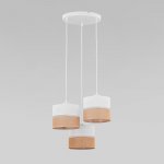 Подвесной светильник с тканевыми абажурами Eurosvet 6575 Linobianco