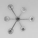 Потолочный светильник Eurosvet 60156/6 хром Pluto