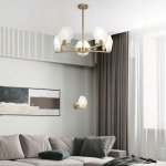 Люстра Eurosvet 60158/5 латунь Marble