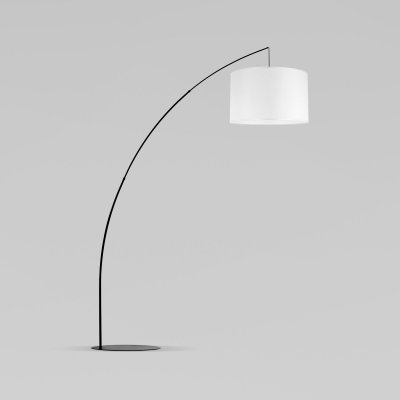 Напольный светильник с тканевым абажуром Eurosvet 3060 Moby White