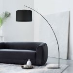 Напольный светильник с тканевым абажуром Eurosvet 5485 Moby Black