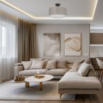 Потолочный светильник с тканевым абажуром 6247 Rondo Linen TK Lighting
