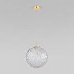 Подвесной светильник со стеклянным плафоном Eurosvet 4610 Cadix Gold