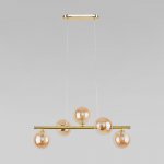 Подвесной светильник со стеклянными плафонами 4549 Estera Gold TK Lighting