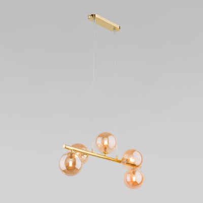 Подвесной светильник со стеклянными плафонами 4549 Estera Gold TK Lighting