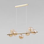 Подвесной светильник со стеклянными плафонами 5668 Estera Gold TK Lighting