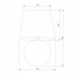 Настольный светильник с тканевым абажуром 5591 Santana Ecru TK Lighting