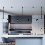 Basic System Стойка для шинопровода с регулируемой высотой 500-1000мм (черный) 85136/00 Elektrostandard