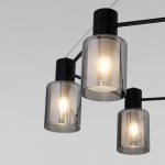 Подвесная люстра Eurosvet 70219/6 черный/античная бронза Notion