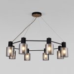 Люстра Eurosvet 70219/8 черный/античная бронза Notion