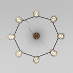 Люстра Eurosvet 70219/8 черный/античная бронза Notion