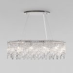 Подвесная люстра с хрусталем 60159/10 хром Eurosvet
