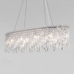 Подвесная люстра с хрусталем 60159/10 хром Eurosvet