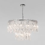Подвесная люстра с хрусталем 60160 хром Eurosvet