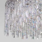 Подвесная люстра с хрусталем 60160 хром Eurosvet