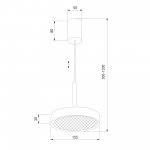 Подвесной светильник Plate / черный 50260 LED Elektrostandard