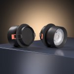 Светильник встраиваемый светодиодный Uno черный 25092/LED Elektrostandard