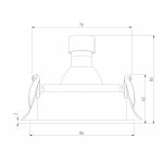 Светильник встраиваемый Tune черный 25014/01 Elektrostandard