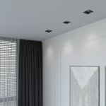 Светильник встраиваемый Punto черный 25017/01 Elektrostandard