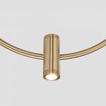 Подвесная люстра Eurosvet 50257/3 LED черный/ латунь Layla