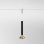 Mini Magnetic Трековый светильник 3W 3000K (черный/латунь) 85164/01 Elektrostandard
