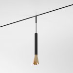 Mini Magnetic Трековый светильник 3W 3000K (черный/латунь) 85165/01 Elektrostandard