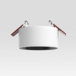 Светильник встраиваемый светодиодный Glam белый/черный 25095/LED Elektrostandard