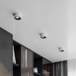 Светильник встраиваемый светодиодный Glam белый/черный 25095/LED Elektrostandard