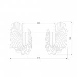 Настенный светильник бра Bogate's 90377/1 Farfalla