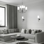 Подвесная люстра Eurosvet 60164/6 черный Abbey