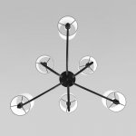 Подвесная люстра Eurosvet 60164/6 черный Abbey