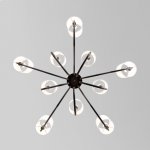 Подвесная люстра Eurosvet 60164/10 черный Abbey