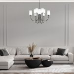 Подвесная люстра Eurosvet 60164/10 черный Abbey