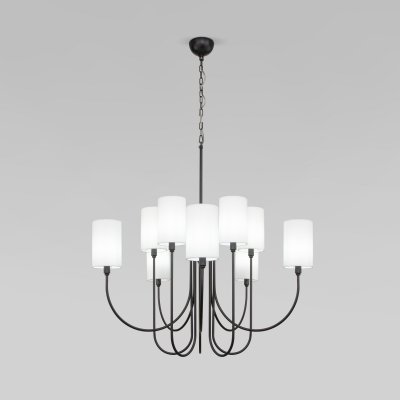 Подвесная люстра Eurosvet 60164/10 черный Abbey