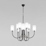 Подвесная люстра Eurosvet 60164/10 черный Abbey