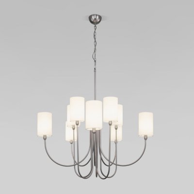 Подвесная люстра Eurosvet 60164/10 никель Abbey