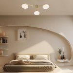 Люстра Eurosvet 70220/3 латунь Opaline