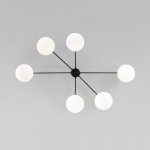 Потолочный светильник Eurosvet 70220/6 черный Opaline